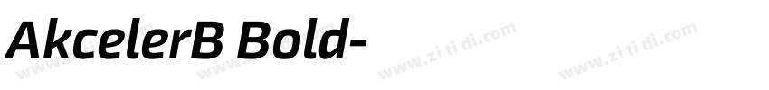 AkcelerB Bold字体转换